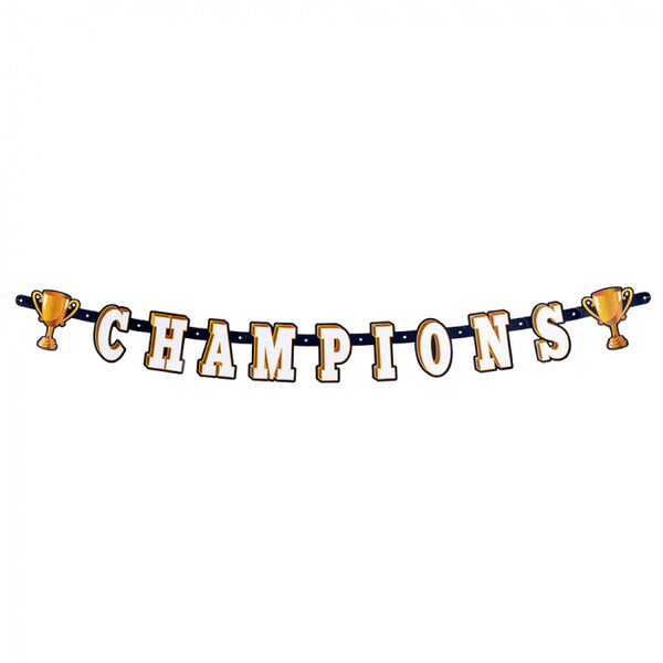Letter banner 'Champions'