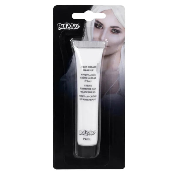 Tube aqua cream face paint white