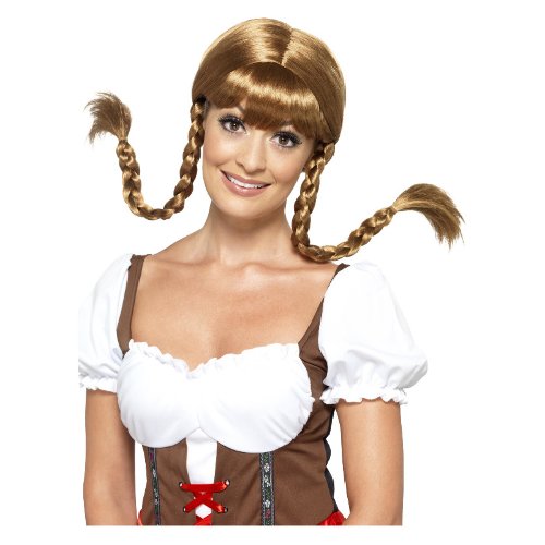 Bavarian Babe Wig, Plaited, Brown