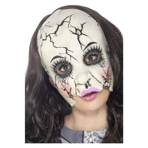Damaged Doll Mask, Multi-Coloured