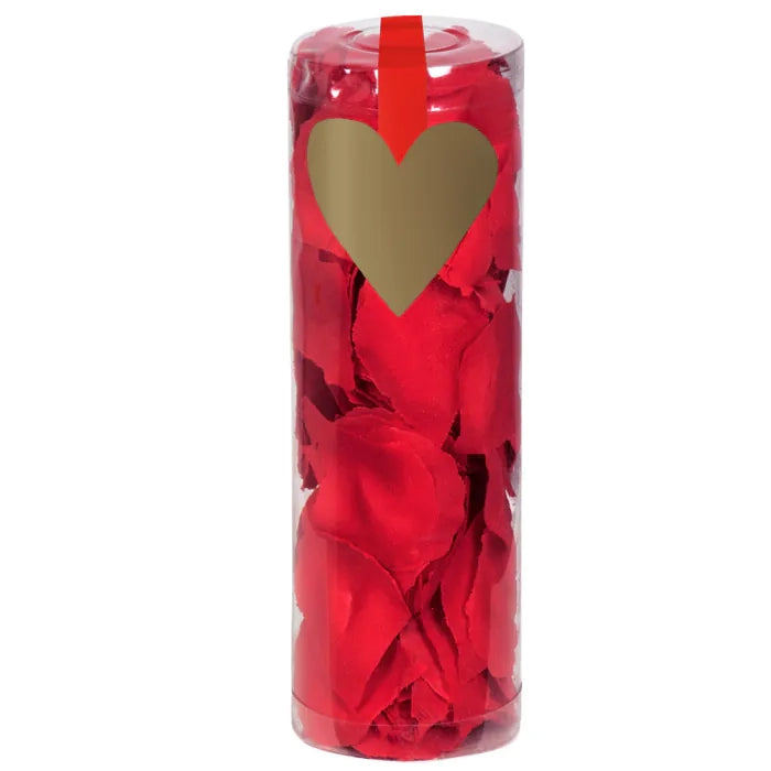 Tube polyester rose petals red