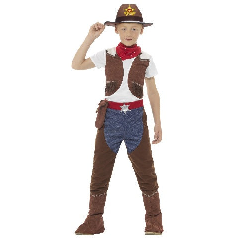 Fancy Dress Boys Wild Western Kids Rodeo - S