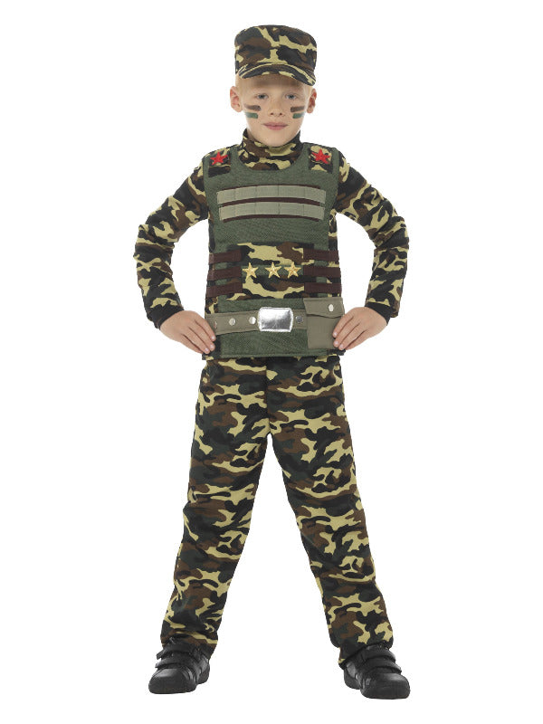 Camouflage Military Boy Costume