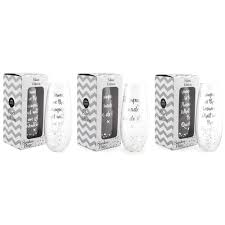 Silver Stemless Champagne Glass (Assorted)