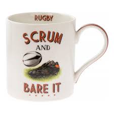 Rugby "Scrum And Bare It" Sports Mug
