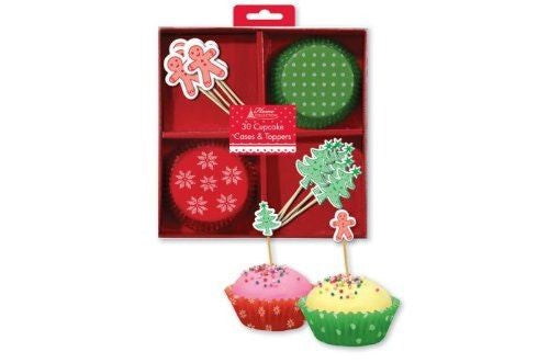 Christmas Cupcakes and Toppers
