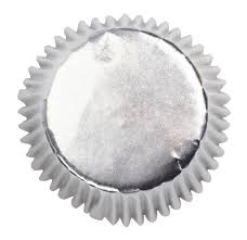 FOIL SILVER Standard Cupcake Cup