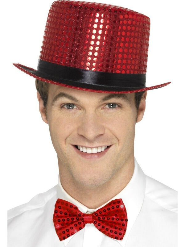 Sequin Hat - Red
