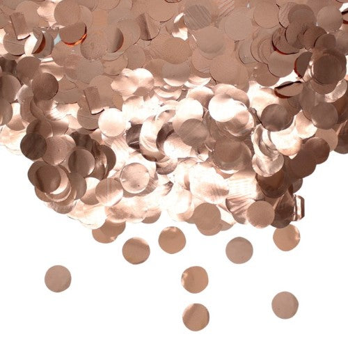 Confetti, Round foil Rose Gold Metal