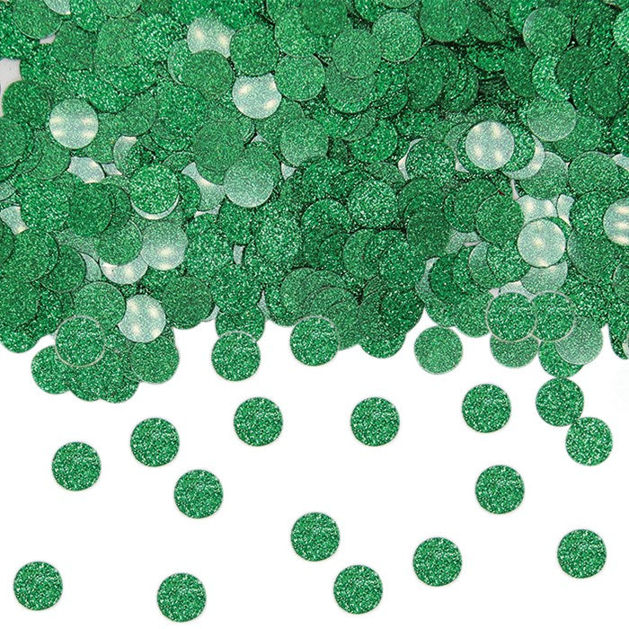 Confetti Plastic diameter Verde Glitter