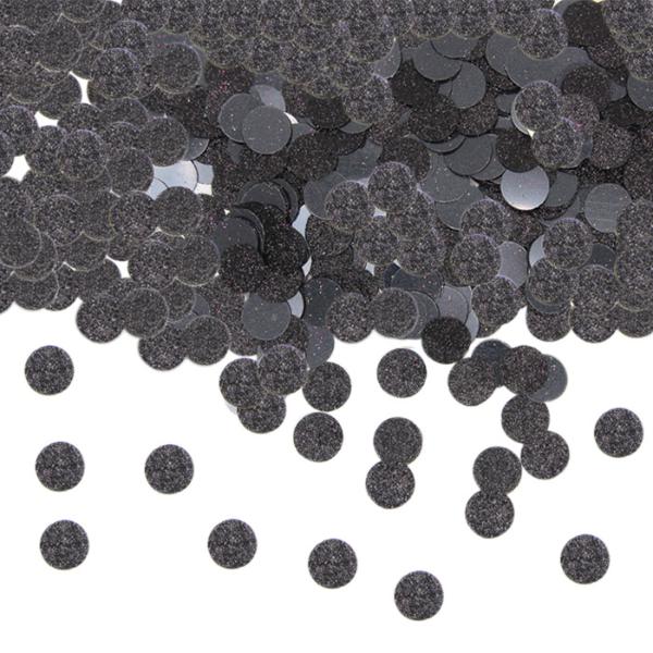 Confetti plastic Black Glitter
