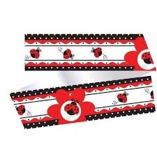 Ladybug Polka Dot Cake Frill Ribbon
