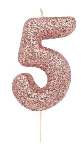 No. 5 - Rose Gold with glitter