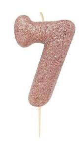 No. 7 - Rose Gold with glitter
