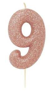 No. 9 - Rose Gold with glitter