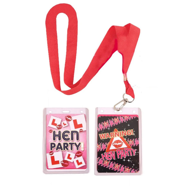 Hen Party ID lanyard