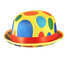 Adult Clown Bowler Hat