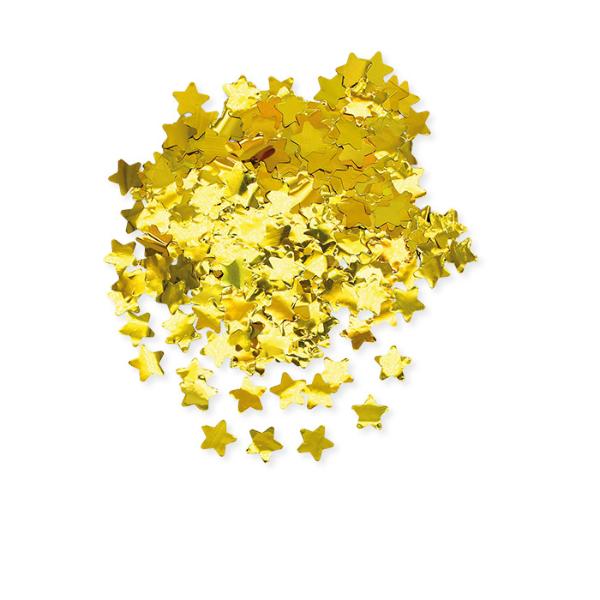 Confetti in Foil Stelle Gold Metal