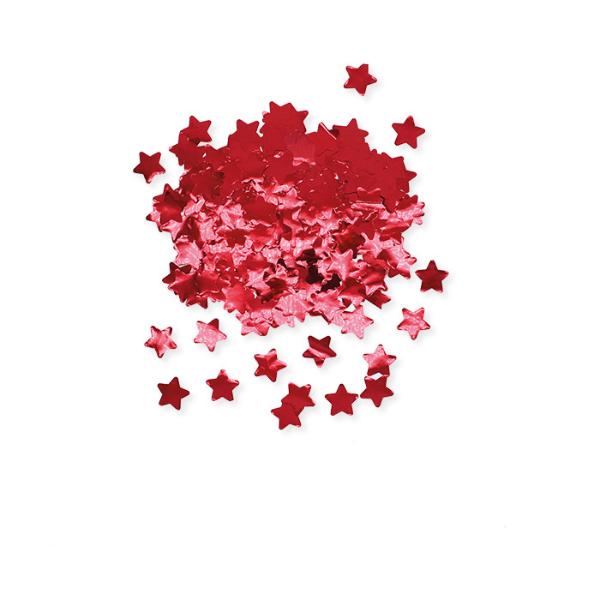 Confetti Star Red, Glitter