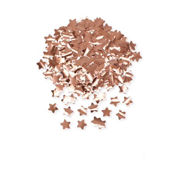 Confetti in Foil Stelle Rose Gold Metal