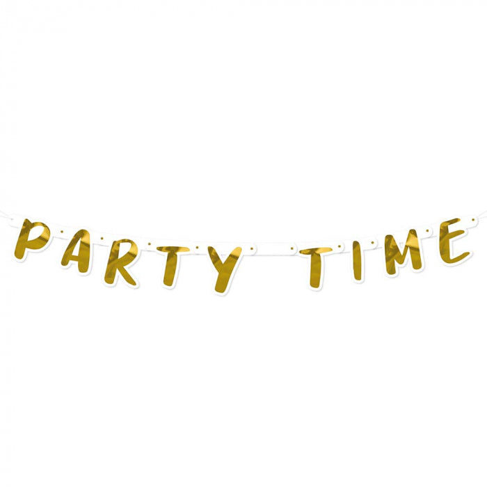 Letter banner 'Party Time'