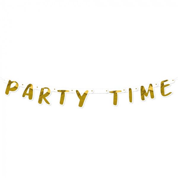 Letter banner 'Party Time'