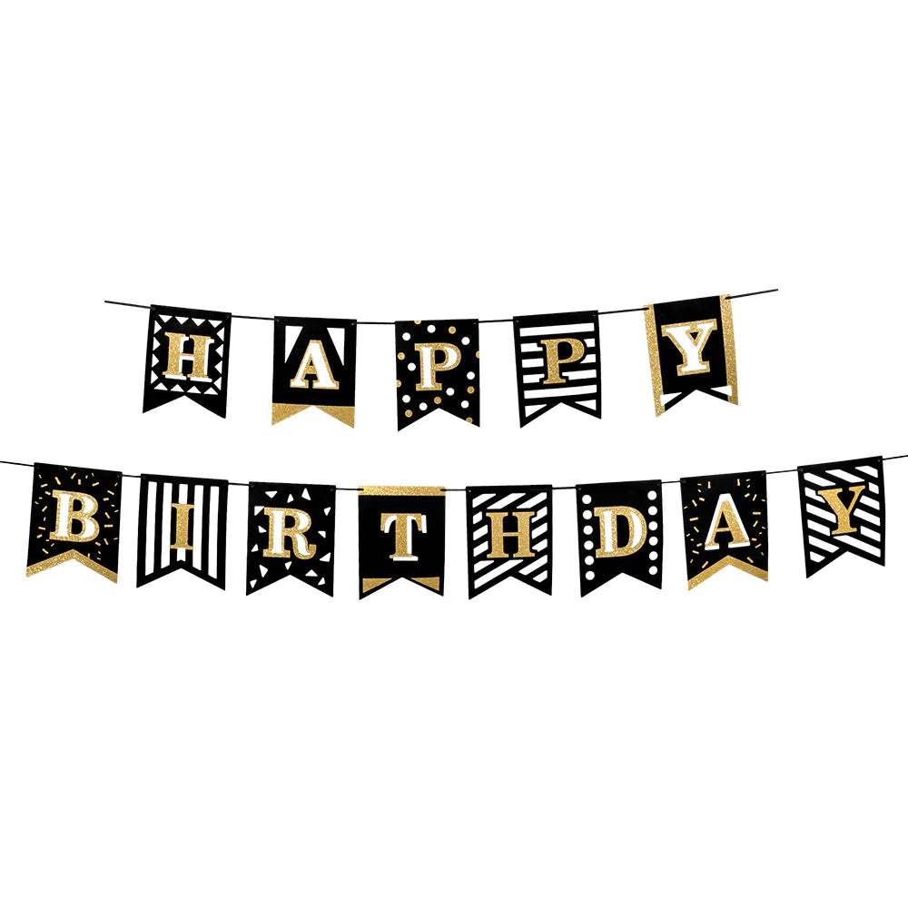 Banner Party Time 'Happy Birthday'
