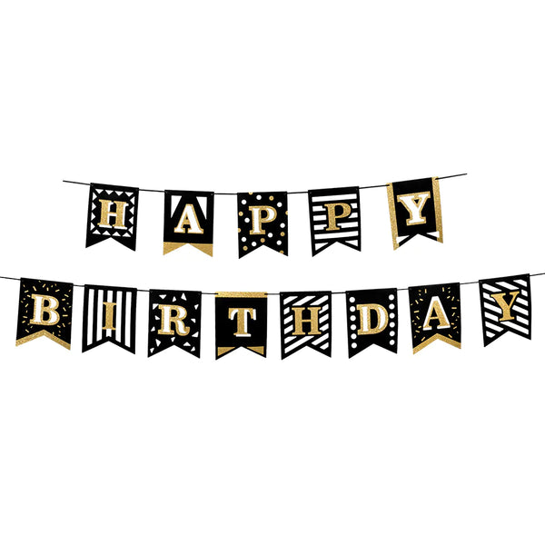 Banner Party Time 'Happy Birthday'