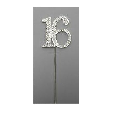 Diamante 16 Birthday Cake Topper Decoration
