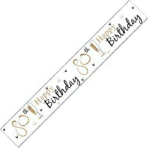Banner Happy 80th Birthday