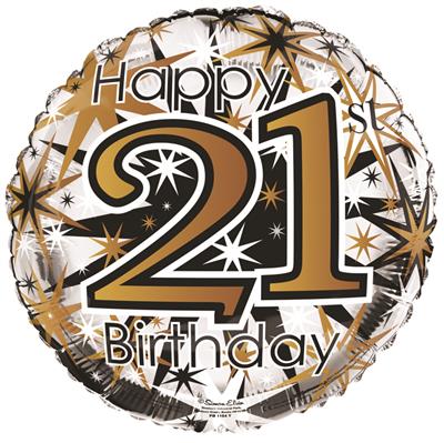 Balloon Happy Birthday 21st