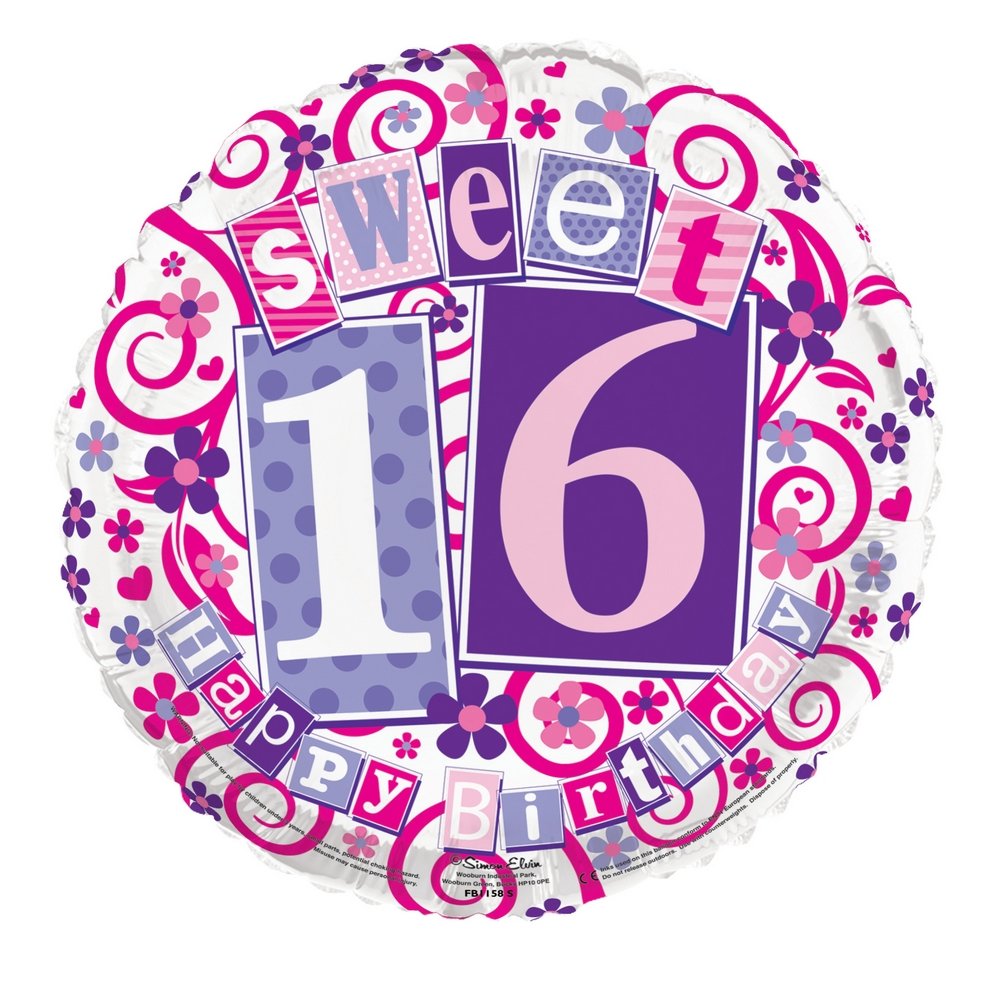 Balloon-Sweet 16 girl