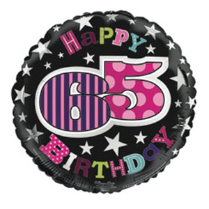 Balloon-Happy 65 Black and Pink