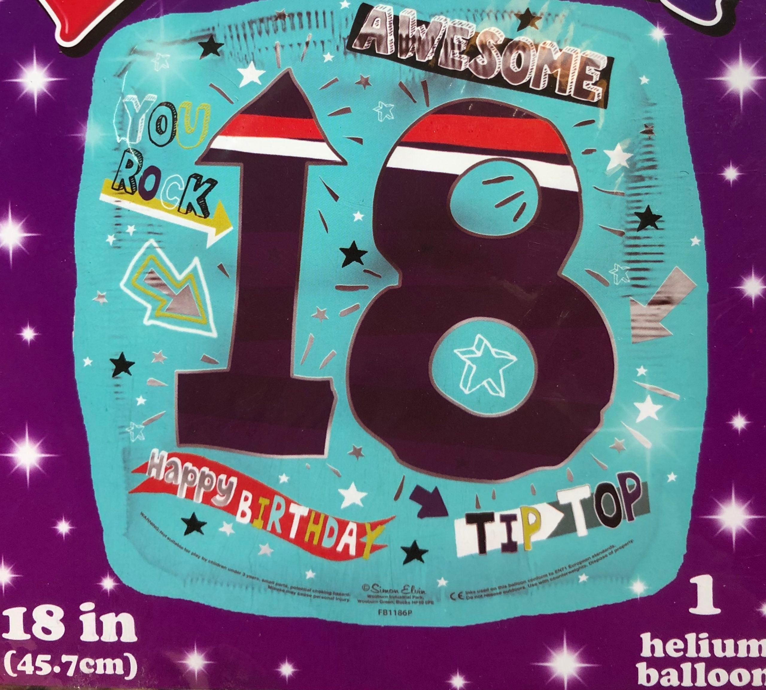Balloon-Awesome 18 Tip Top