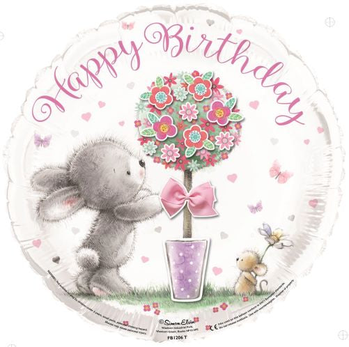 Balloon Happy Birthday Bunny