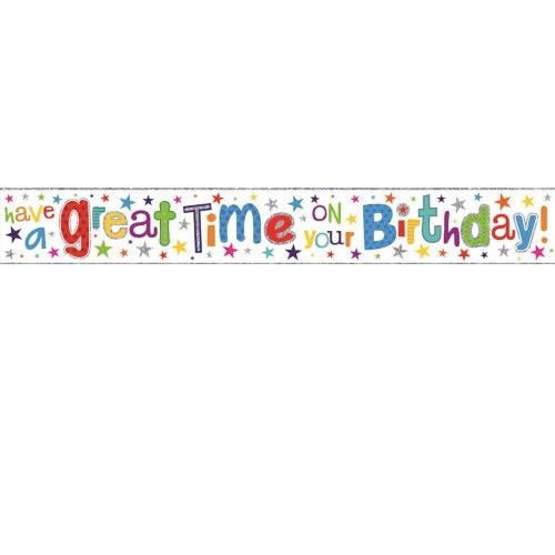 Banner foil, Happy Birthday