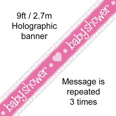 Banner, Baby Shower Girl