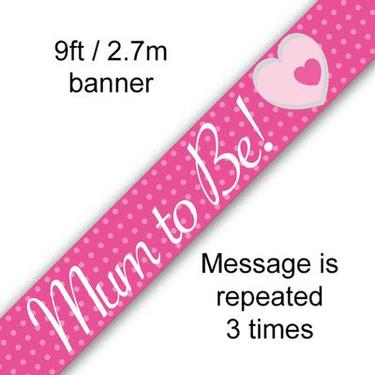 Banner, Mum to Be Pink
