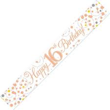 Rose Gold 16th Banner