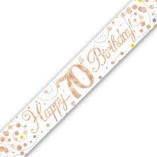 Rose Gold 70th Banner
