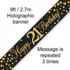 Banner 21st Birthday