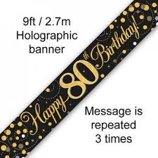 Banner 80th Birthday