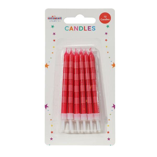 Pink Set of 12 Candles