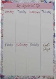 Filigree Leaves A5 Magnetic Weekly Planner