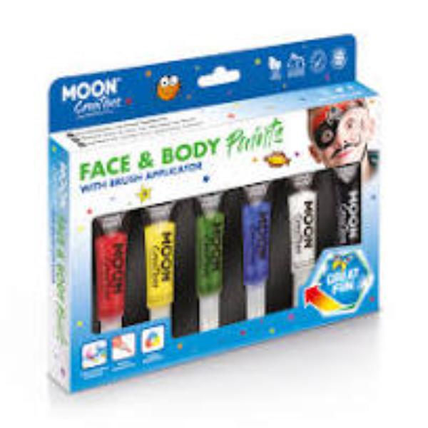 Face and Body Paints Set of 6
