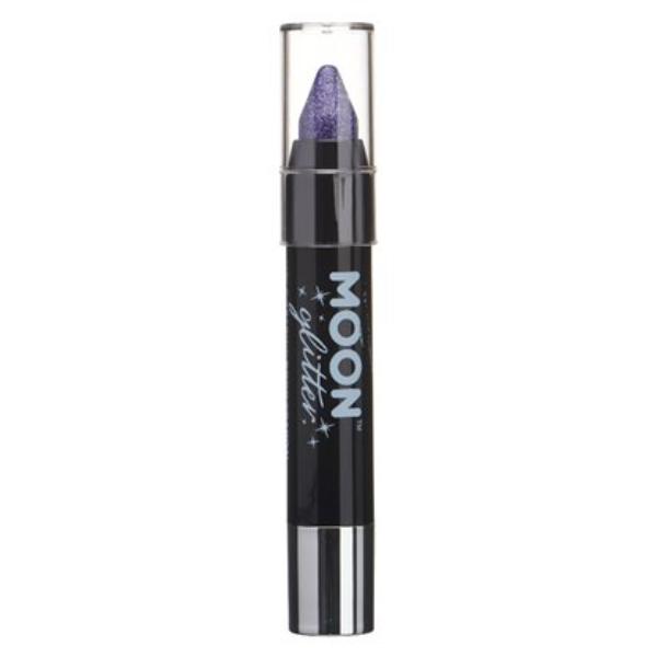 Face and Body Crayon Holographic Glitter Purple
