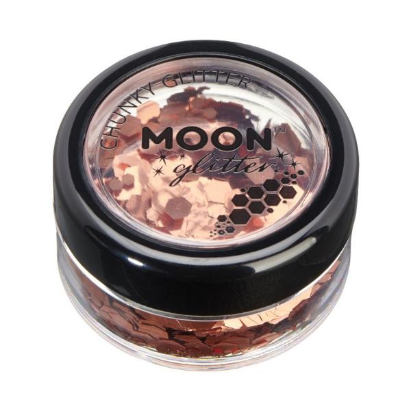 Rose Gold Chunky Glitter