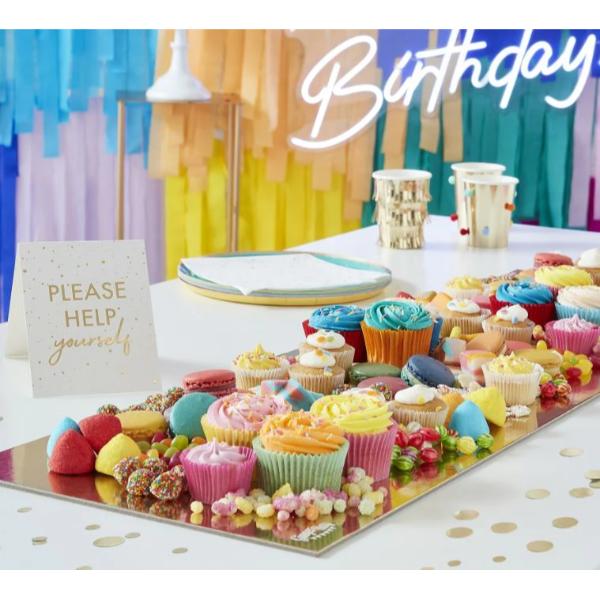 Gold Table Kit With Confetti and Napkins