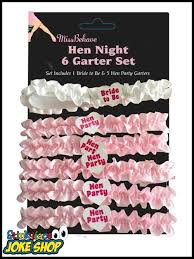 Hen Night 6 Garter Set