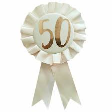 Rose Gold Badge - 50th Birthday